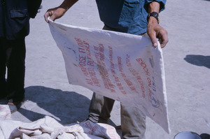 Flour sack at Ohrid market