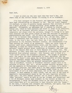 Letter from Gary Livingston to Judi Chamberlin