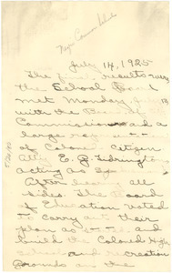 Letter from unidentified correspondent to unidentified recipient