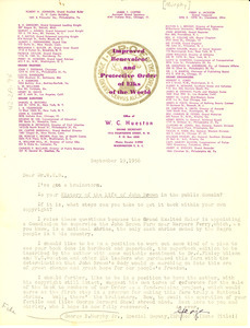 Letter from George B. Murphy, Jr. to W. E. B. Du Bois