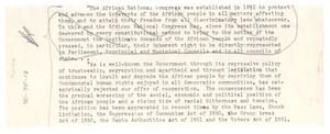 Unidentified speech fragment on the African government