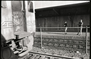 Platform at unidentified railroad station