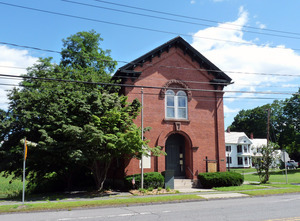Cushman Library, Bernardston, Mass.: exterior front view