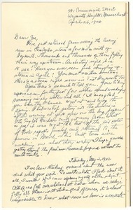 Letter from Judy G. Wood Langland to Joseph Langland