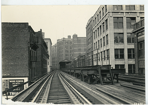 Beach Street, view down tracks