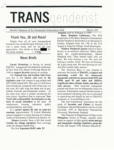 The Transgenderist (March, 1999)