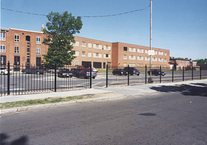 Front of Herbert P. Blake Hall at Springfield College (ca. 1994)