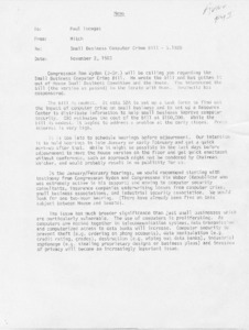 Small Business Computer Crime Bill - S. 1920