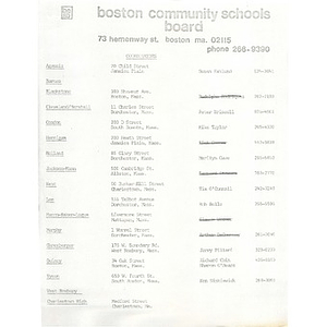 Boston Community Schools Board.