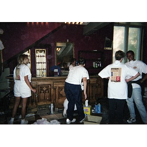 Volunteers at the Jorge Hernandez Cultural Center.