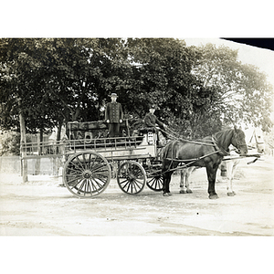 Hyde Park (?) horse-drawn fire cart