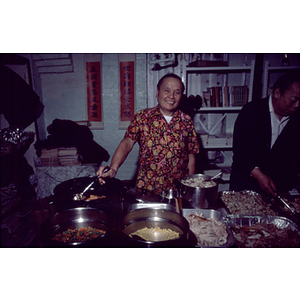 Guests eating at an International Women's Day event