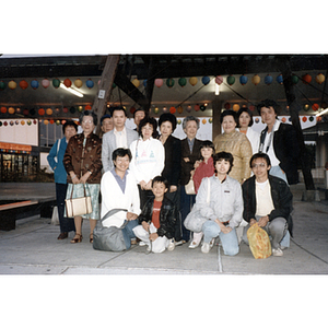 Chinese Progressive Association members pose in a group during a Chinese Progressive Association trip to San Francisco