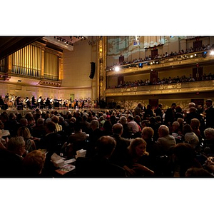 Guests in the audience during the NU Night at the Pops event