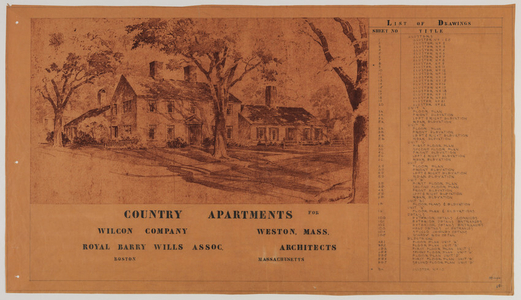 Country Apartments for Wilcon Co., Weston, Mass.