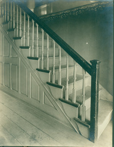 Main stair case, Cushing-Haven Tavern, Shrewsbury, Mass., October 1928
