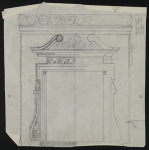 Untitled detail drawing, house for John S. Ames, 3 Commonwealth Avenue, Boston, Mass., undated