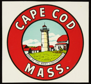Cape Cod lighthouse decal