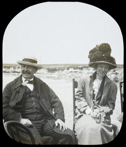 August Belmont and wife