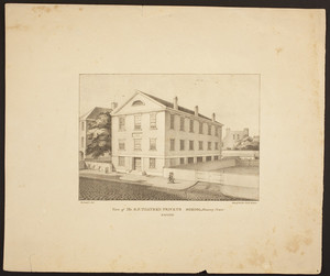 View of Mr. G.F. Thayer's Private School, Chauncy Place--Boston