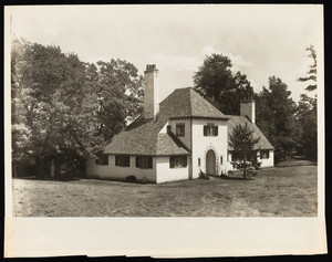 Exterior view of Tau Zeta Epsilon Society House, Wellesley College, Wellesley, Mass.