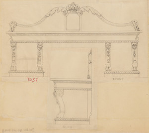 Classical Revival-style sideboard