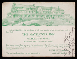 Mayflower Inn and Ardmore Inn Annex, Manomet Point, Plymouth, Mass.