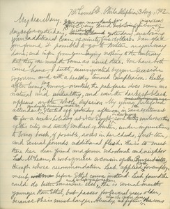 Letter from Benjamin Smith Lyman to Mary Lyman
