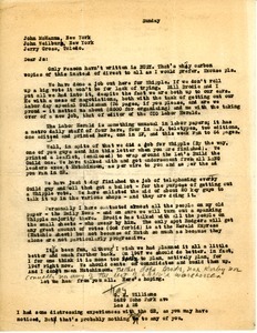 Letter from G. K. Williams to John McManus, John Weilburg, and Jerry Gross