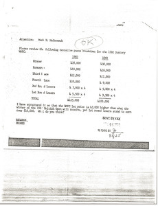 Memorandum from Hughes Norton to Mark H. McCormack