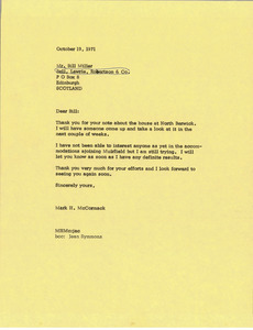 Letter from Mark H. McCormack to Bill Miller