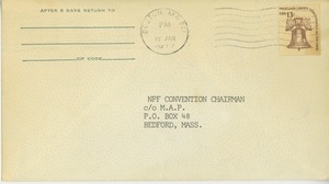 Envelope addressed to NPF Convention Chairman