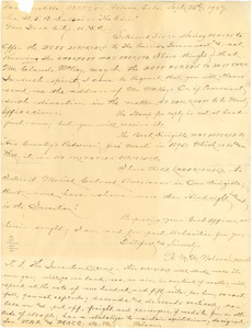Letter from R. M. R. Nelson to W. E. B. Du Bois