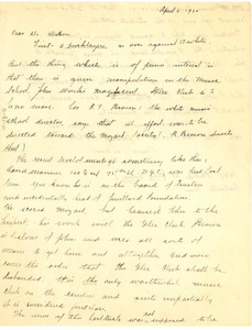 Letter from Mabel Byrd to W. E. B. Du Bois