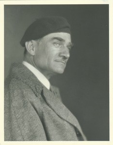Charles F. Fraker in beret