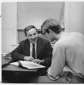Frank E. Karasz with student