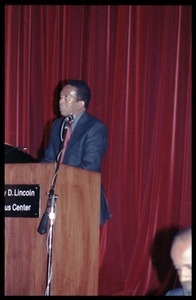 Speaker at James Baldwin's 60th birthday celebration, UMass Campus Center
