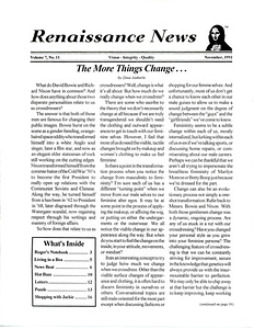 Renaissance News, Vol. 7 No. 11 (November 1993)