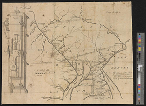 A map of part of Pennsylvania & Maryland intended to shew, at one view, the several places ...