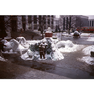 Snow sculpture contest