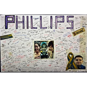Poster from the Boston Marathon memorial ("Phillips")