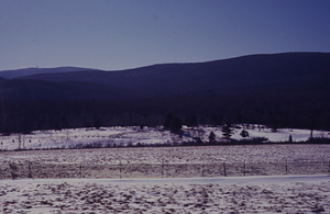 Northwest Hill winter panorama 4. West-southwest view.