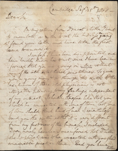 Letters from Benjamin Waterhouse to Lyman Spaulding
