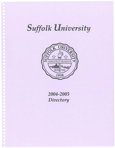 2004-2005 Suffolk University Telephone Directory