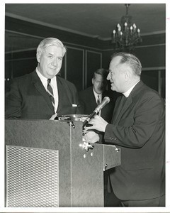 O'Neill, Tip with Michael P. Walsh receiving award