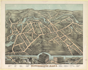 View of Southbridge, Mass.: Center & Globe Village, 1878