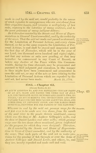 1783 Chap. 0063 An Act In Addition To, And For Repealing Certain Parts Of An Act, Made And Passed The Third Day Of July, A. D. One Thousand Seven Hundred And Eighty-Two, In-Titled, "An Act To Remove The Obstructions And Open Passage Ways For The Fish Called Alewives, Shad, And Other Fish, Up Neponset River, And For Making More Effectual Provision For The Passing Of The Said Fish."