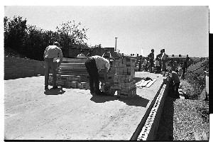 Jehovah's Witnesses build their Kingdom Hall in Downpatrick in two days. Various shots from foundation to completion