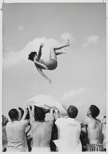 A beach party during Senior Week 1963