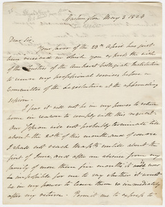 Elijah Hunt Mills letter to Heman Humphrey, 1824 May 3